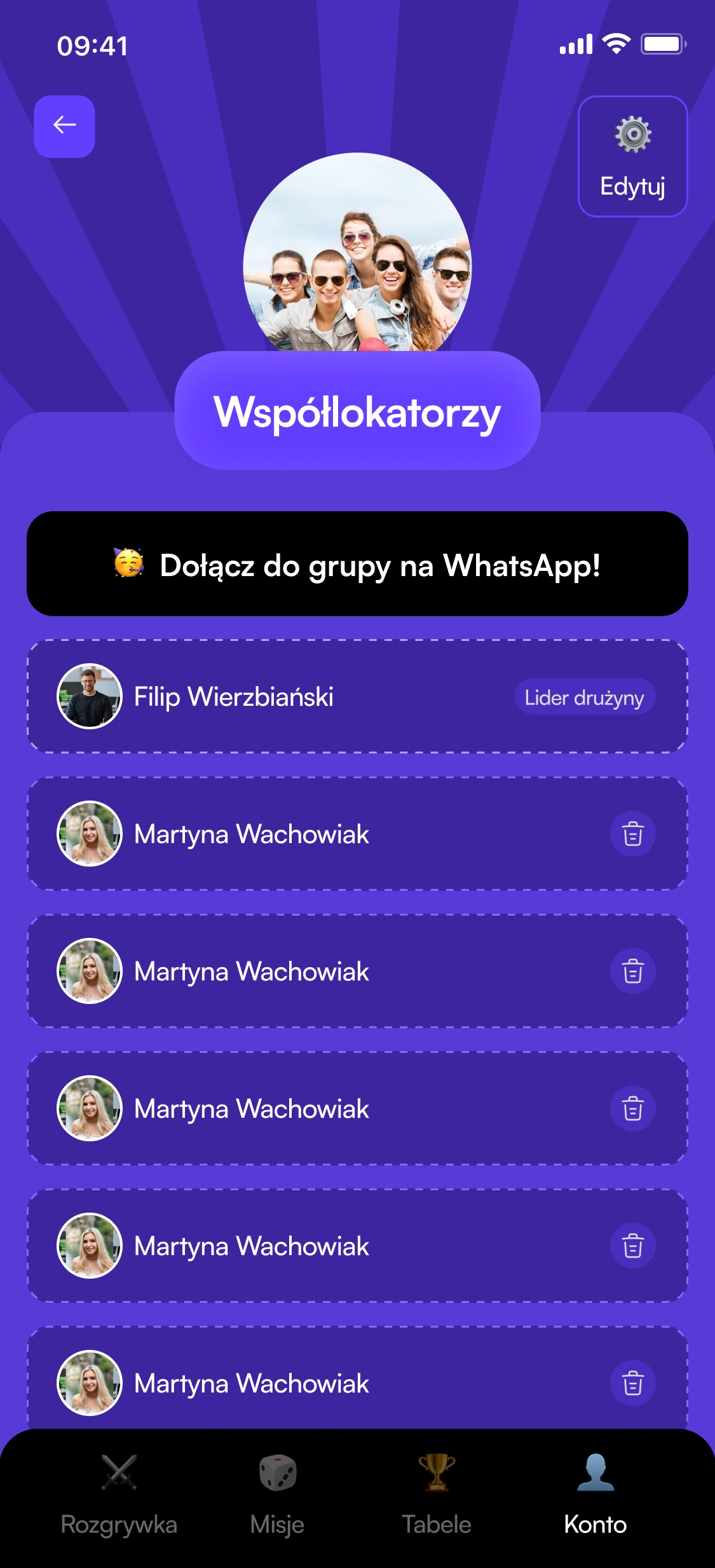 Mój team